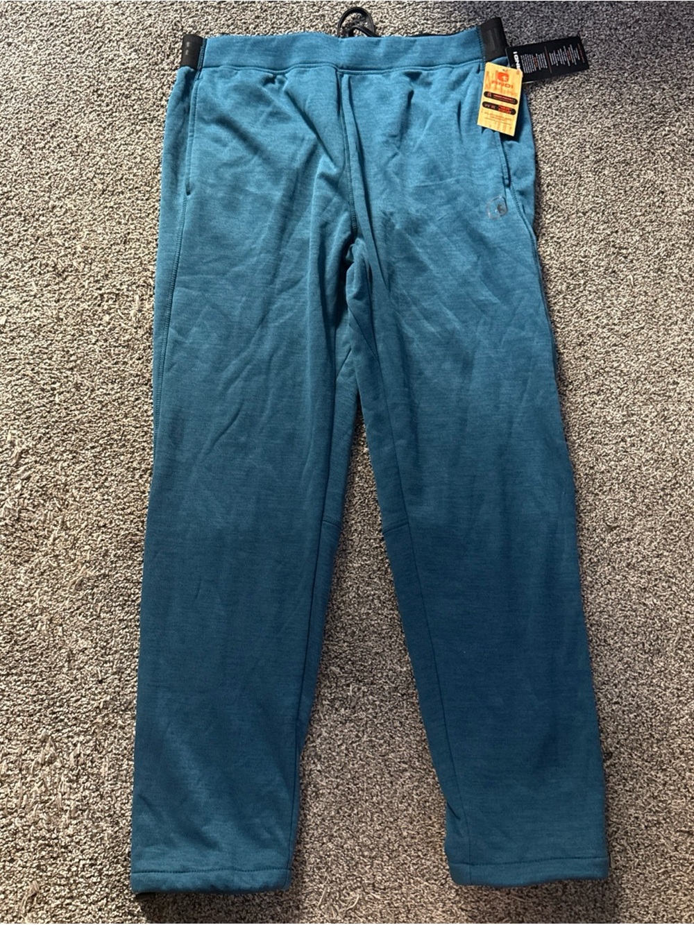 And1 Moroccan Blue Heather Fleece Pant Sweats Joggers (L) Large New w/ Tags